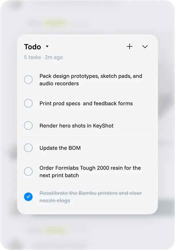 Work widget