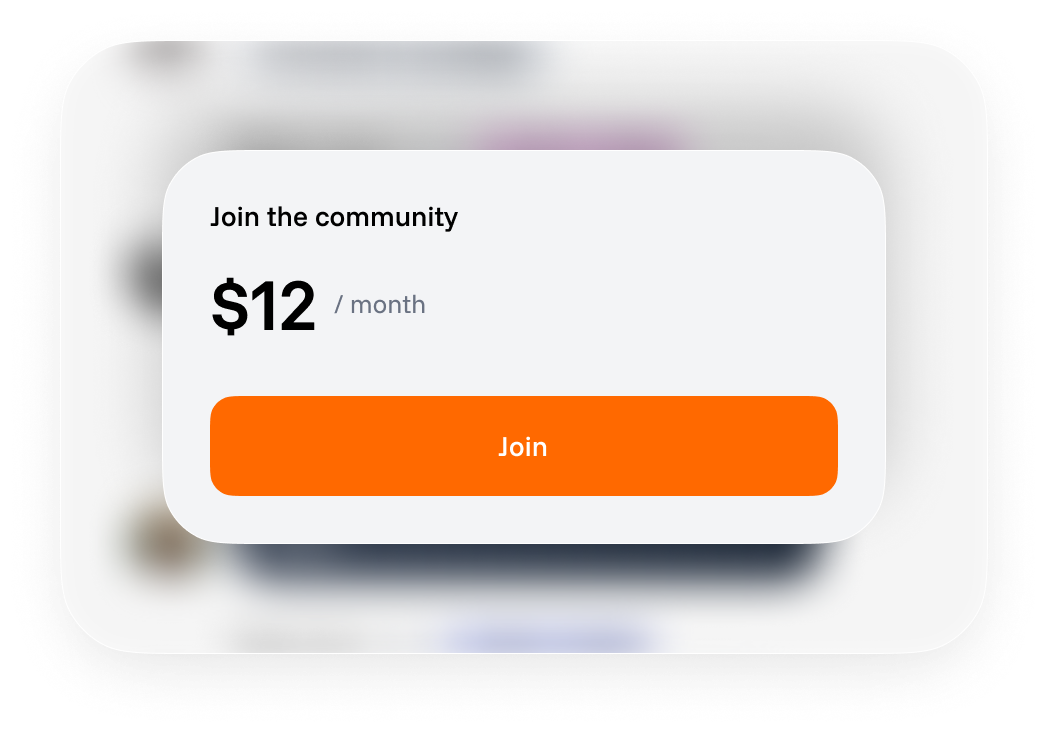Paid communities